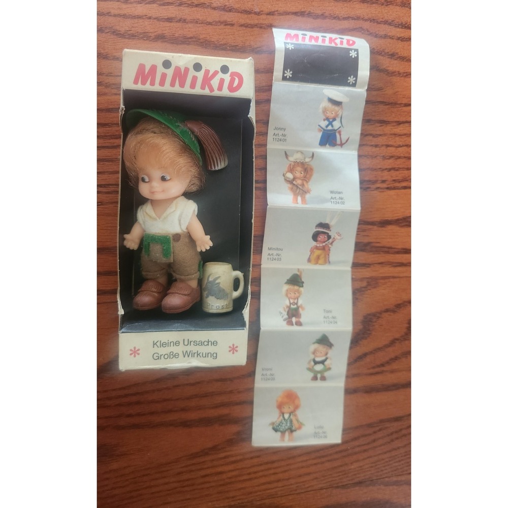 Vintage In BoxGerman Schildkröt Minikid Doll 1960s‎ With Original Box